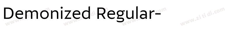 Demonized Regular字体转换